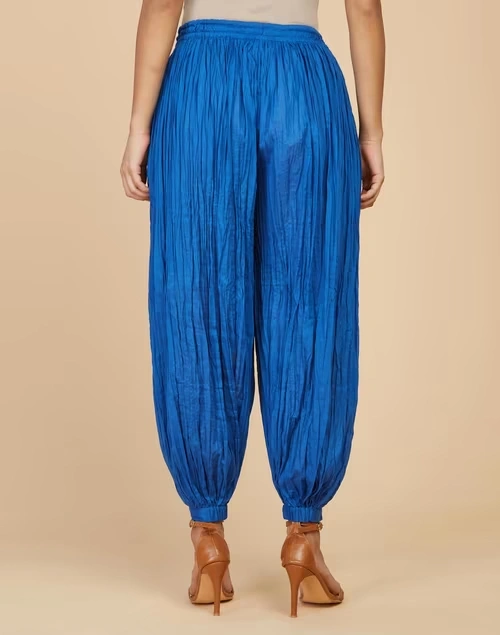 Blue Cotton Full Length Salwar 3 Blue Cotton Full Length Salwar