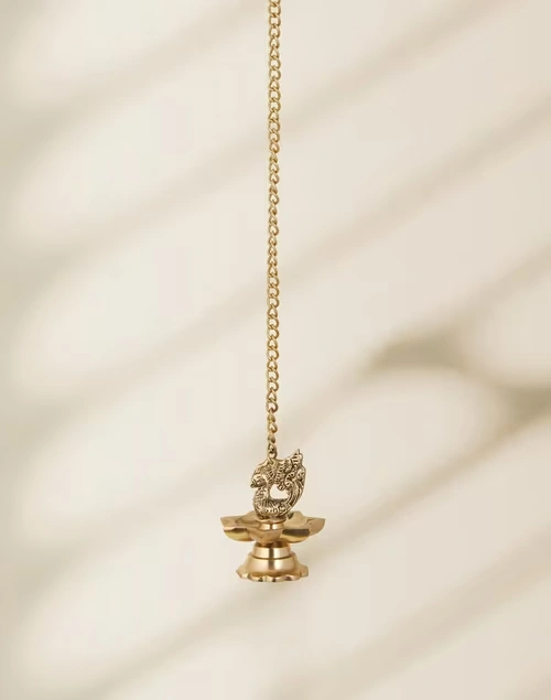 Brass Metal Casted Hd Mehnoor Oil Lamp