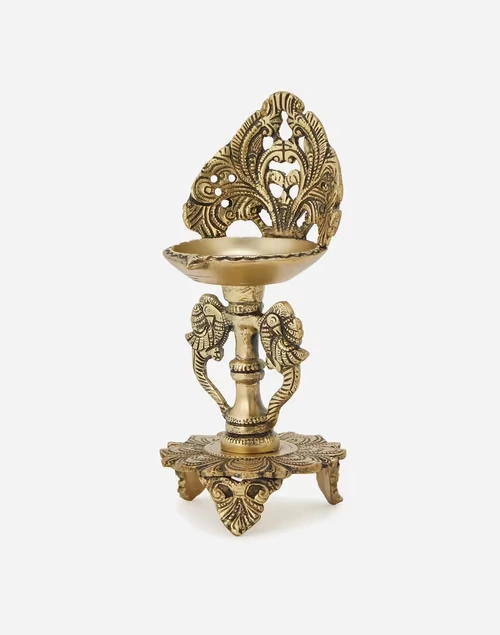 Brass Metal Mehnoor Oil Lamp