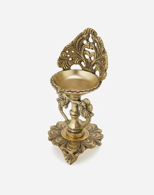 Brass Metal Mehnoor Oil Lamp