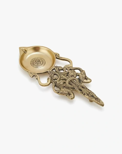 Brass Metal Mehnoor Oil Lamp