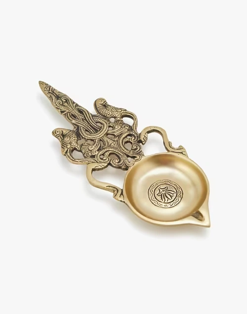 Brass Metal Mehnoor Oil Lamp