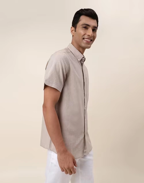 Beige Cotton Shirt