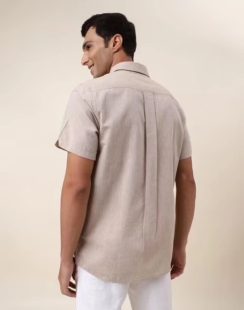 Beige Cotton Shirt