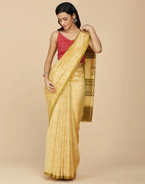 Pink Cotton Ikat Blouse