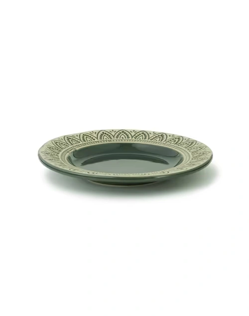 Green Leela Ceramic Quarter Plate