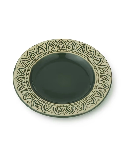 Green Leela Ceramic Quarter Plate