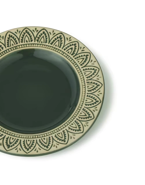 Green Leela Ceramic Quarter Plate