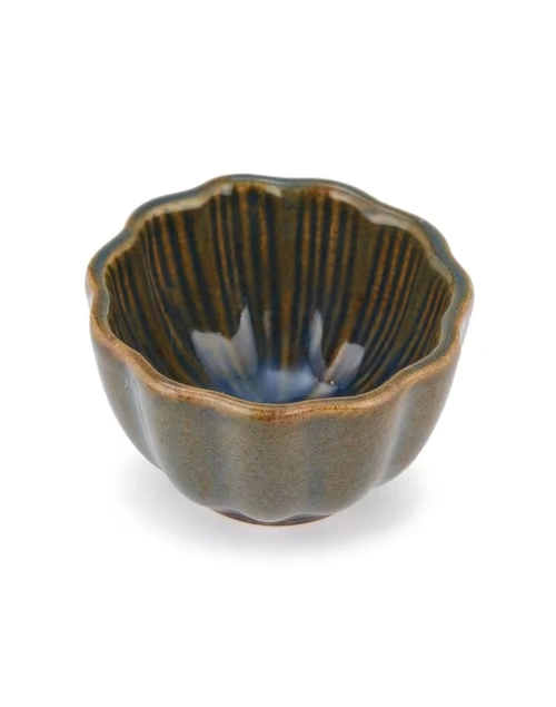 Green Phulwari Ceramic Chutney Bowl