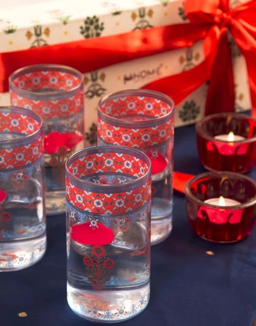 Multi Falak Glass Drinking Gift Set 3 Multi Falak Glass Drinking Gift Set