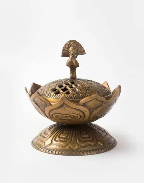 Gold Mehnoor Metal Dhuna Gift Set