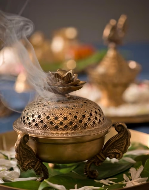 Gold Mehnoor Metal Fumer Gift Set 3 Gold Mehnoor Metal Fumer Gift Set