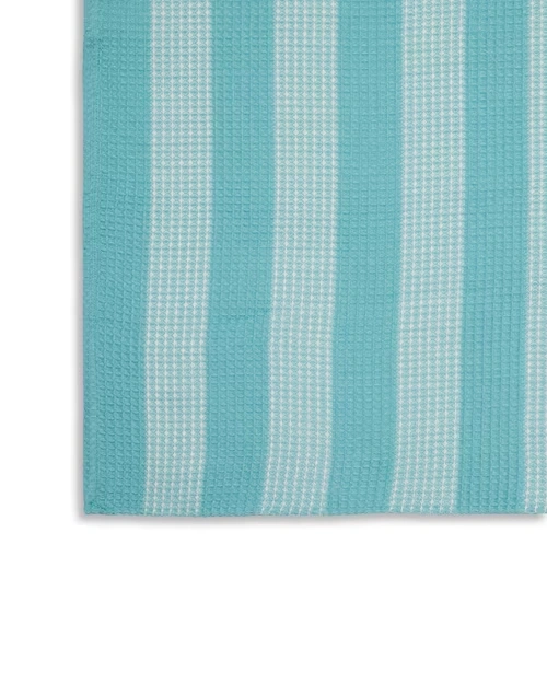 Blue Cotton Honeycomb Hand Towel 4 Blue Cotton Honeycomb Hand Towel