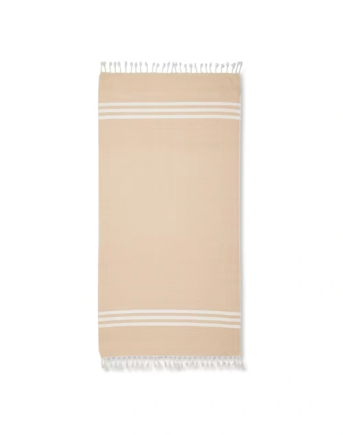 Beige Omar Cotton Honeycomb Towel