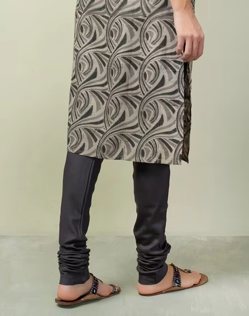 Viscose Tussar Tie Up Churidar 3 Viscose Tussar Tie Up Churidar