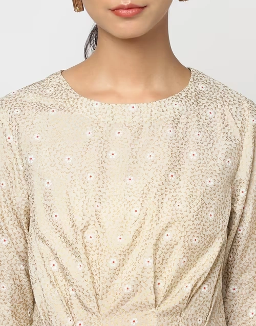 Modal Rayon Blend Printed Top