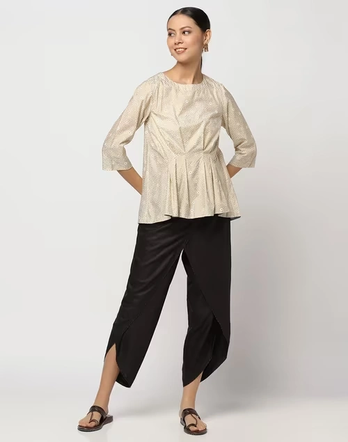 Modal Rayon Blend Printed Top 3 Modal Rayon Blend Printed Top