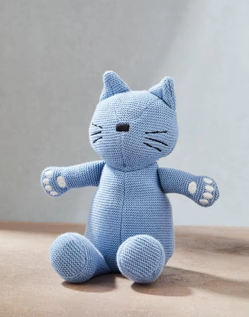 Blue Cotton Cat Toy