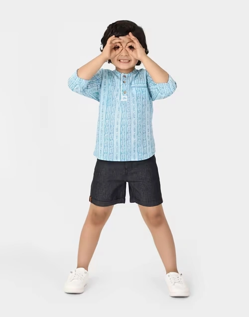 Cotton Denim Shorts 3 Cotton Denim Shorts