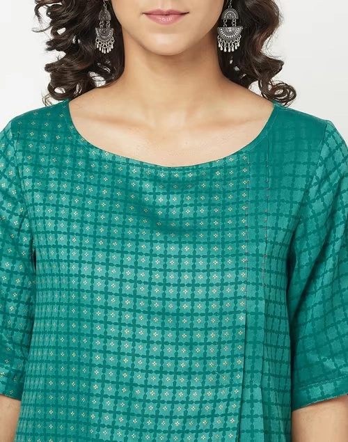 Modal Printed Knee Length Dress