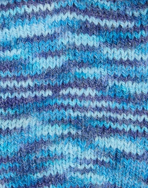 Navy Acrylic Striped Warmers 3 Navy Acrylic Striped Warmers