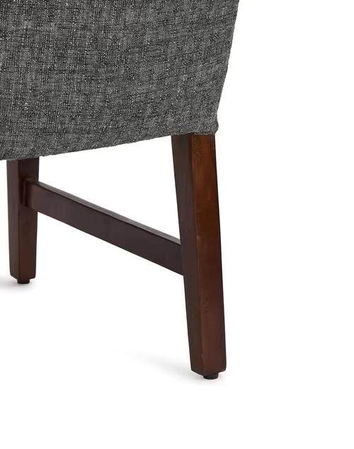 Black Wooden Vyom Upholstered Dining Chair