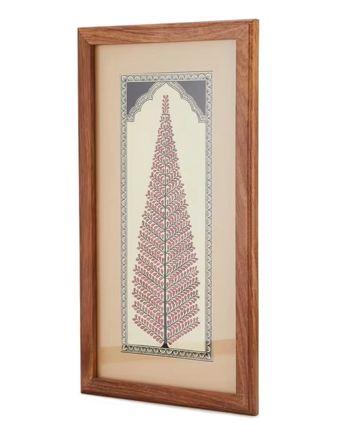 Red Fabric Painted Framed Art 3 Red Fabric Painted Framed Art