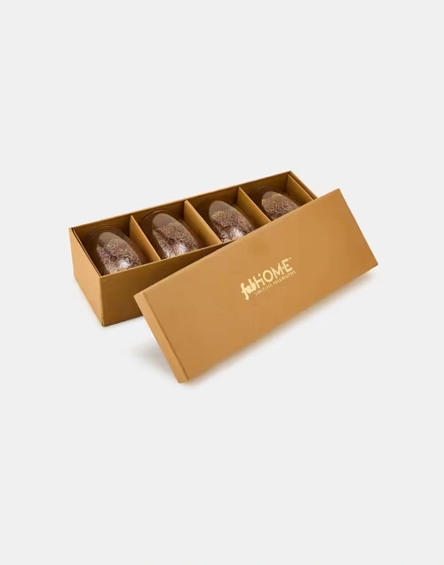 Red Gulmohar Glass Gift | Set of 4 3 Red Gulmohar Glass Gift | Set of 4