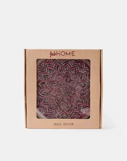 Purple Gulmohar Wood Wall Plate