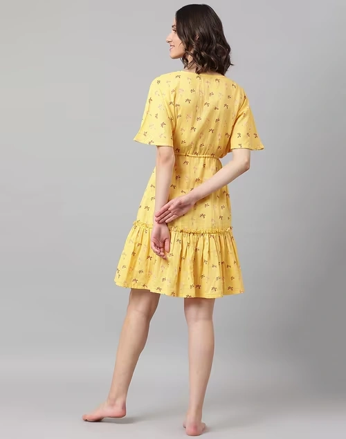 Cotton Printed Night Dress