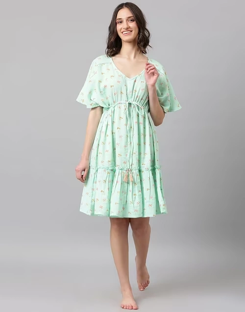 Cotton Printed Night Dress