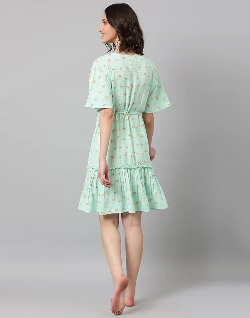 Cotton Printed Night Dress