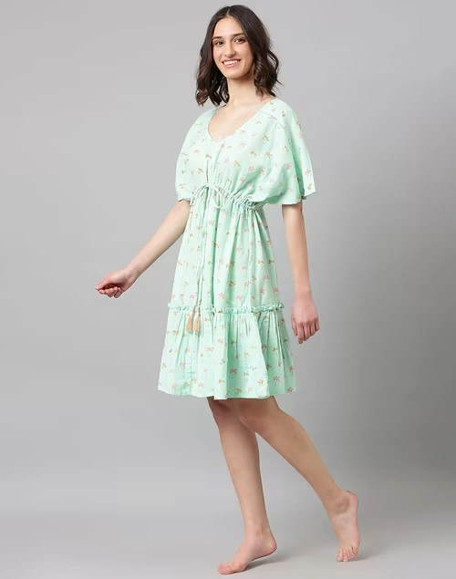 Cotton Printed Night Dress
