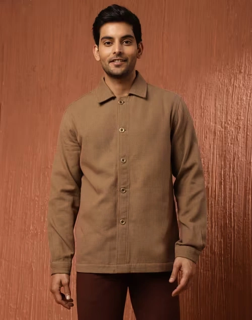 Brown Cotton Utility Jacket 3 Brown Cotton Utility Jacket