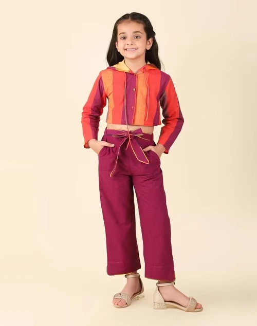 Multi Cotton Checks 2Pc Pant Set