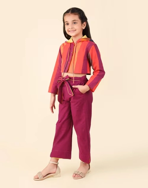 Multi Cotton Checks 2Pc Pant Set