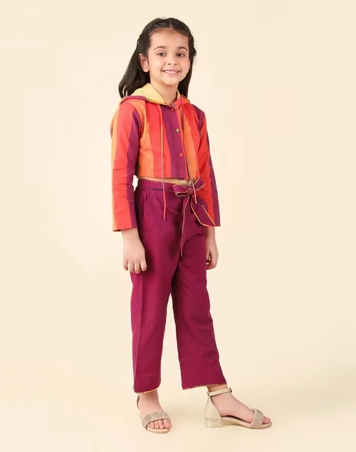 Multi Cotton Checks 2Pc Pant Set