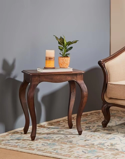 Brown Wooden Side Table