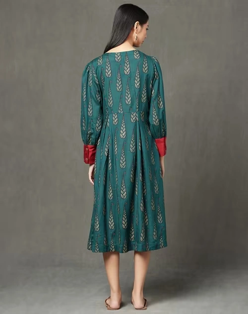 Rayon Blend Printed Dress