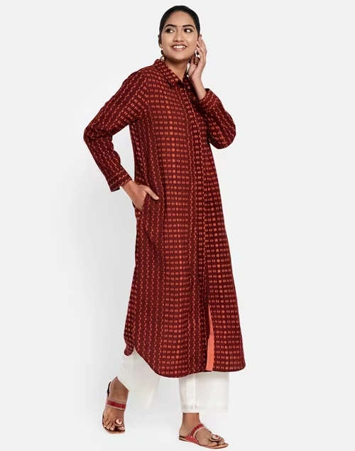 Cotton Linen Flax Printed Dress 3 Cotton Linen Flax Printed Dress