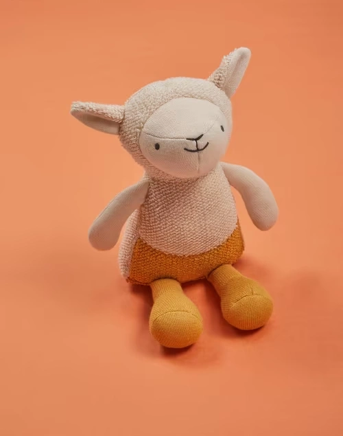 Beige Poly Filled Cotton Sheep Toy