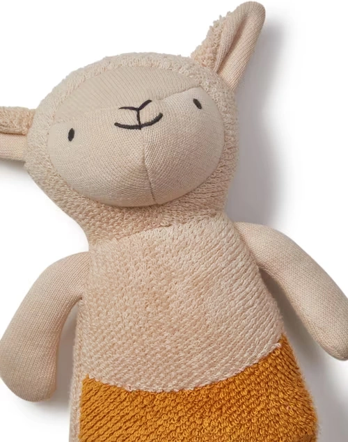 Beige Poly Filled Cotton Sheep Toy 3 Beige Poly Filled Cotton Sheep Toy