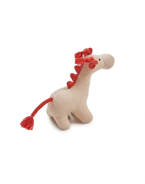 Beige Poly Filled Cotton Pony Toy