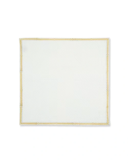 Off White Cotton Tastir Printed Napkin