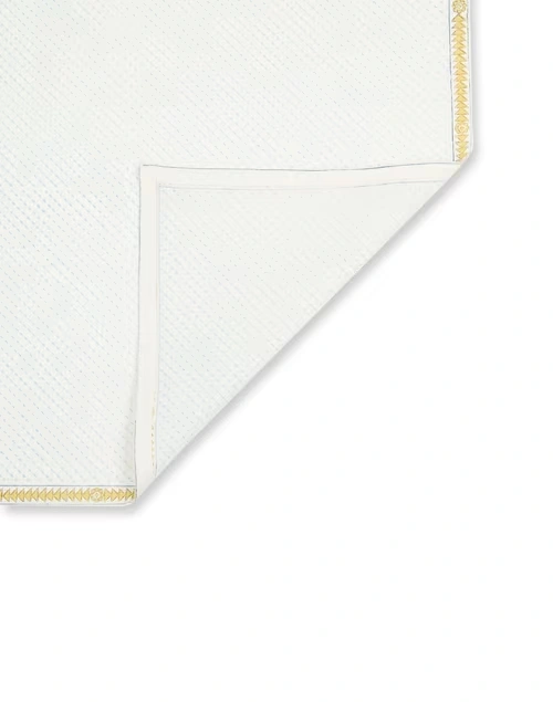 Off White Cotton Tastir Printed Napkin