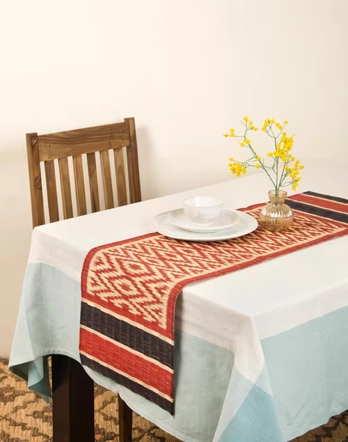 Beige Natural Fibre Woven Thar Runner - Small