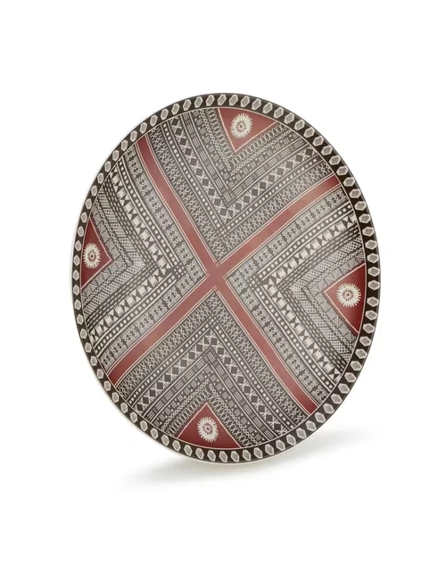 Stone Painted Thar Wall Plate - Large 3 Stone Painted Thar Wall Plate - Large