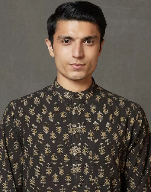 Cotton Slim Fit Long Kurta