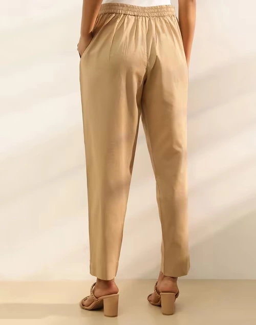 Beige Cotton Casual Ethnic Pant 3 Beige Cotton Casual Ethnic Pant