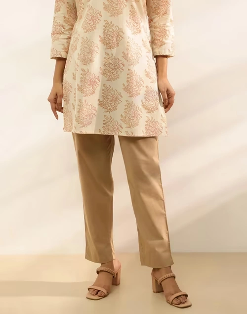 Beige Cotton Casual Ethnic Pant 4 Beige Cotton Casual Ethnic Pant